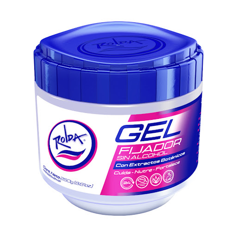 GEL FIJADOR ROLDA CON EXTRACTOS BOTANICOS BLANCO 250GR