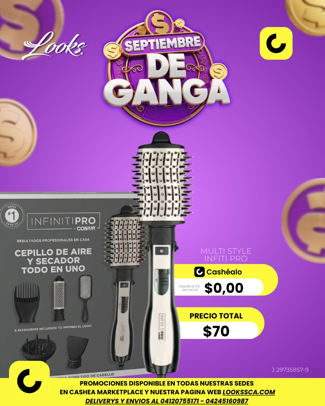 SEPTIEMBRE DE GANGA CEPILLO DE AIRE Y SECADOR TODO EN UNO