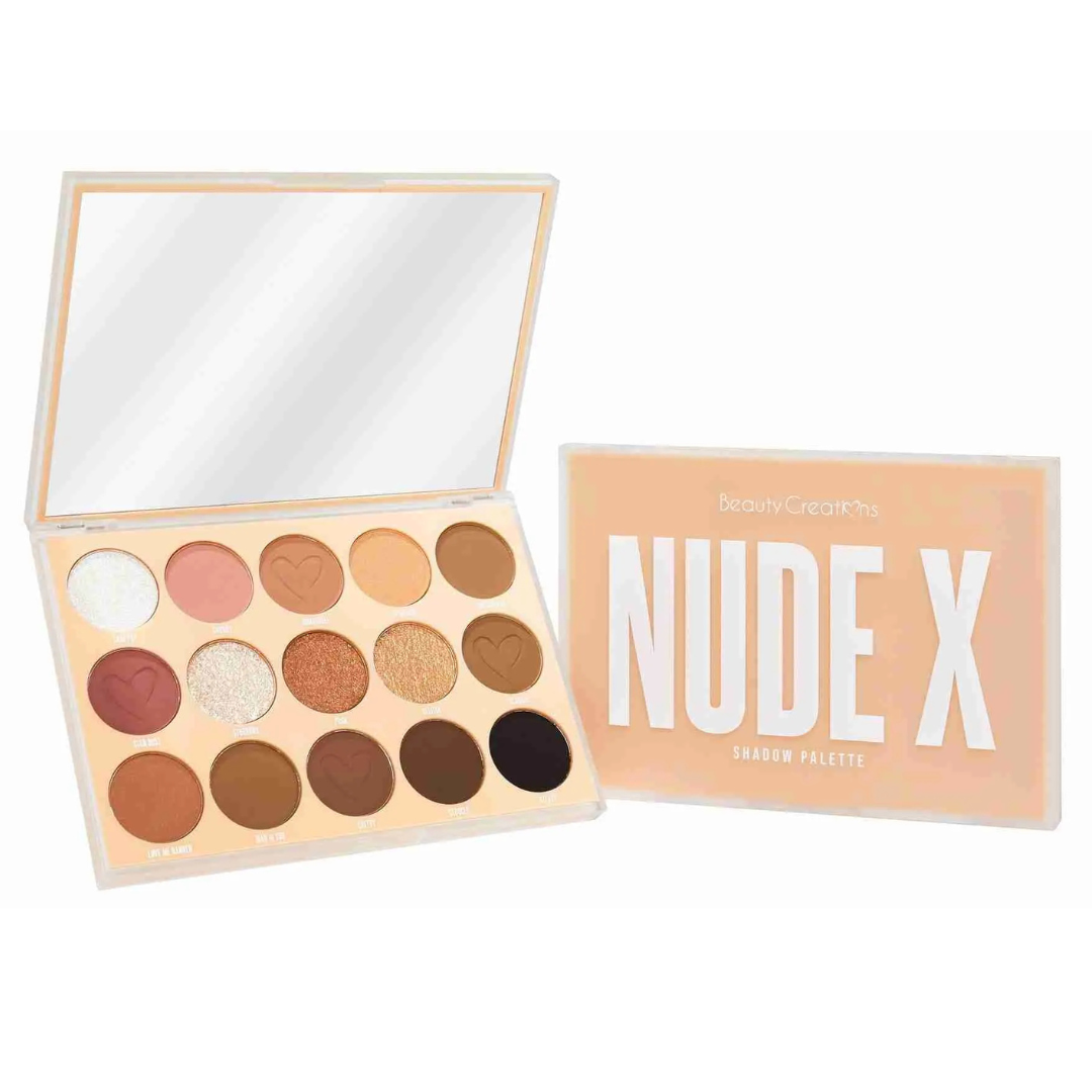 Paleta de sombras nude x