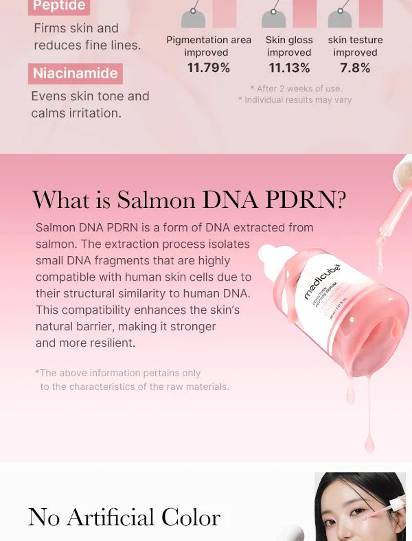 Suero de péptidos rosados PDRN