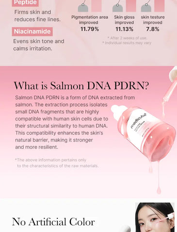 Suero de péptidos rosados PDRN
