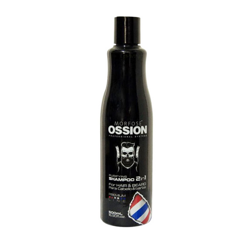 SHAMPOO OSSION 2 EN 1 PARA EL CABELLO Y LA BARBA 500GR