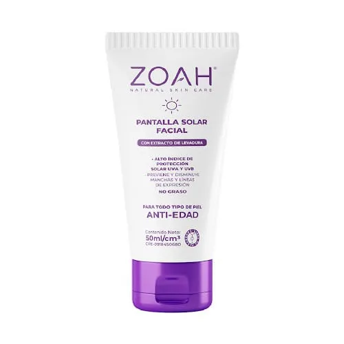 PANTALLA SOLAR ZOAH MATE ACLARANTE ANTIEDAD 50ML