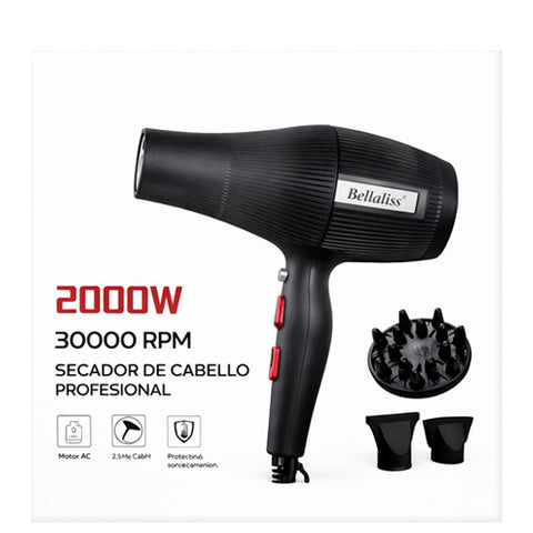 SECADOR BELLALISS PRO HAIR DRYER ( Colores variados)