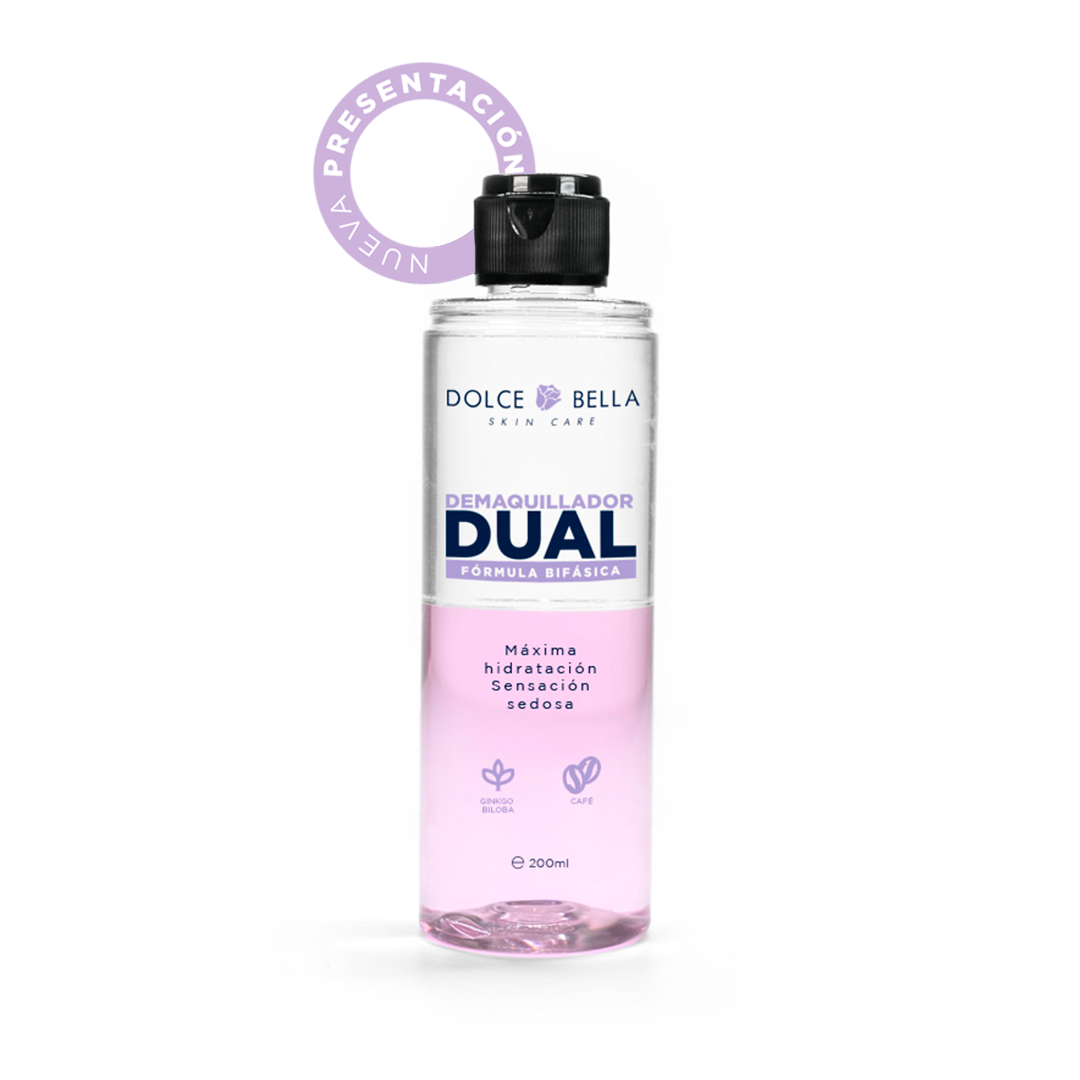 DESMAQUILLADOR DUAL DOLCE BELLA  FORMULA BIFASICA 200ML