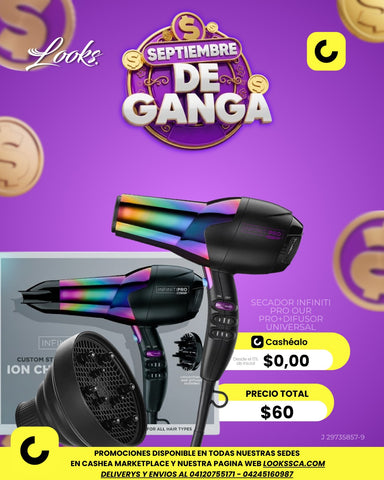 SEPTIEMBRE DE GANGA SECADOR CONAIR + DIFUSOR
