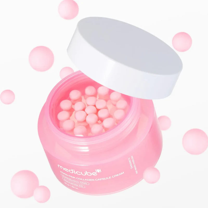 Crema de cápsulas de colágeno rosa PDRN