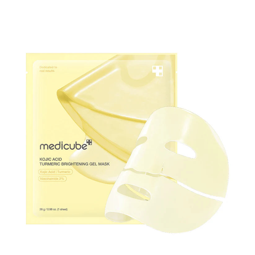 Mascarilla de gel iluminadora con ácido kójico y cúrcuma