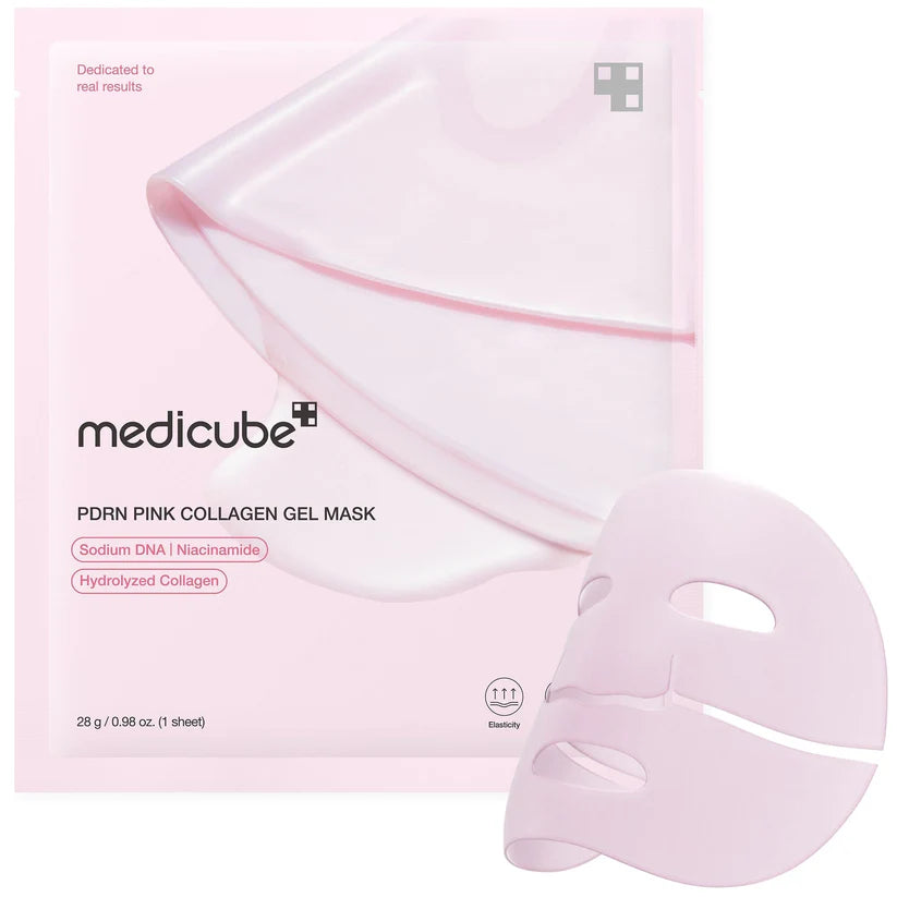 Mascarilla de gel de colágeno rosa PDRN